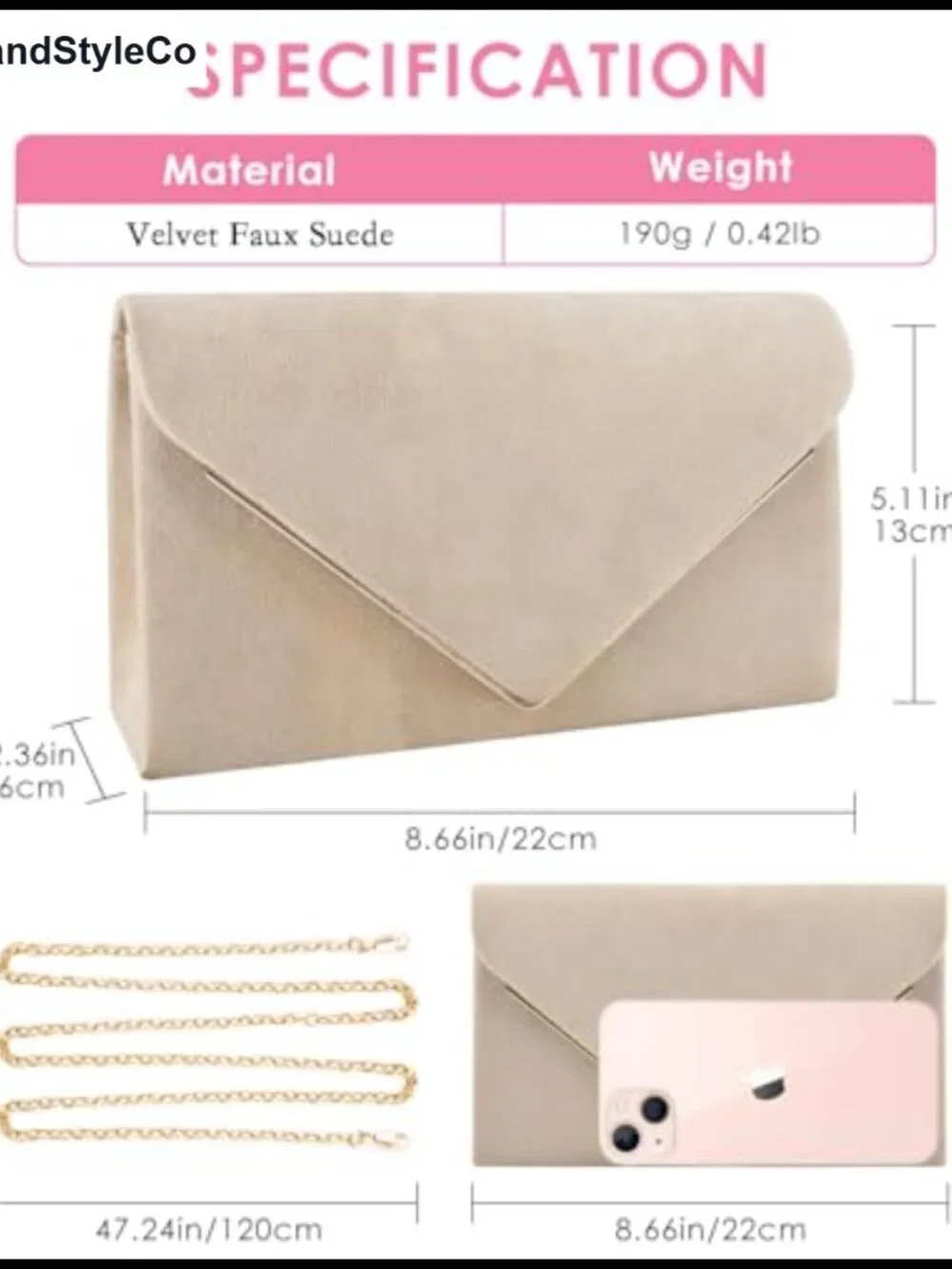Evening Clutch Womens Envelope Handbag Wedding Party Prom Crossbody Shoulder